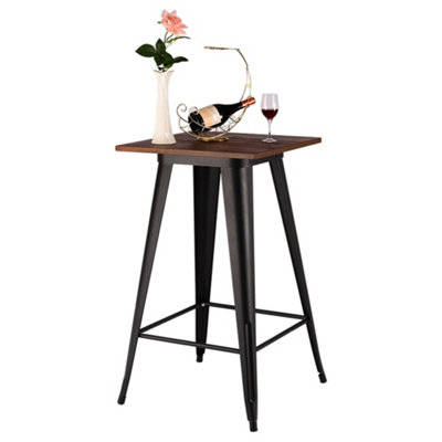 Metal Industrial Style Square Table Bar High Table 105CM