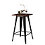Metal Industrial Style Square Table Bar High Table 105CM