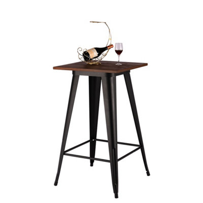 Metal Industrial Style Square Table Bar High Table 105CM