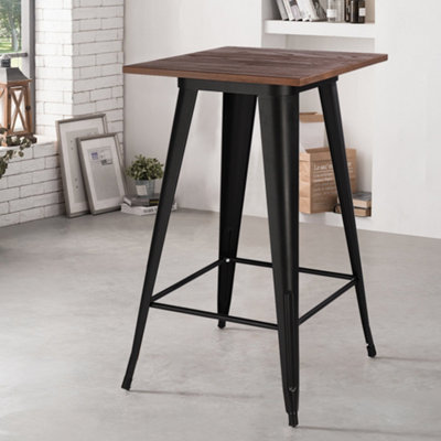 Metal Industrial Style Square Table Bar High Table 105CM