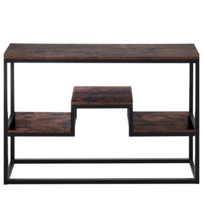 Metal Industrial Style Storage Console Table Console Table Hallway Entryway Display Table