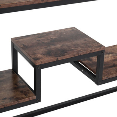 Metal Industrial Style Storage Console Table Console Table Hallway Entryway Display Table