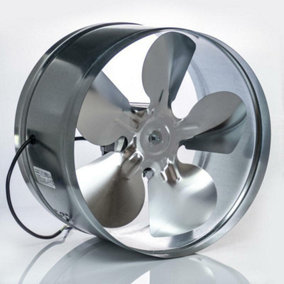 Metal Inline Extractor Fan 245mm / 9.65" Industrial Duct