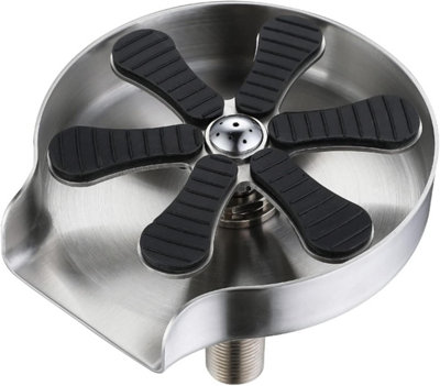 Glass Rinser For Kitchen Sink, G1/2in Stainless Steel Bottle Washer Faucet Head Rinser Cup Cleaner Sink Attachment Accessories For Beer Glass Coffee Cup