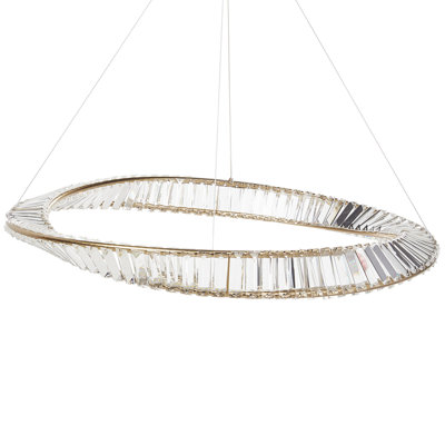 Metal LED Chandelier Gold ROSENDE