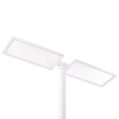 Metal LED Floor Lamp White SCULPTOR
