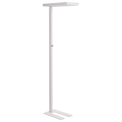 Metal LED Office Floor Lamp White TAURUS