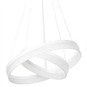 Metal LED Pendant Lamp White PUZI