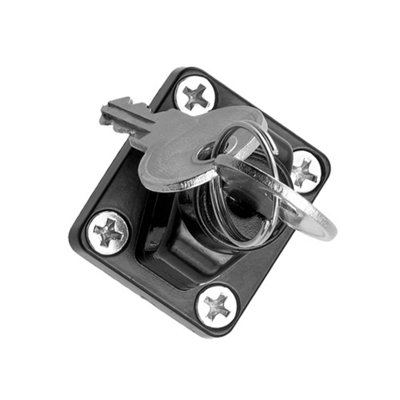 Metal Mechanical Hasp and Staple Lock with Twist Knob Secure Keyed Lock for Cabinets W 8.15cm