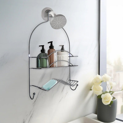 Metal Multifunction Shower Head Caddy