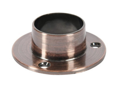 Metal Pipe Round End Bracket 25mm Antique Copper Price Comparisons | Compare The Build