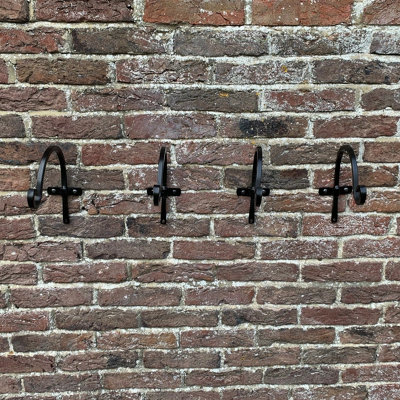 Metal Round Hanging Basket Hooks (20cm) Set of 4