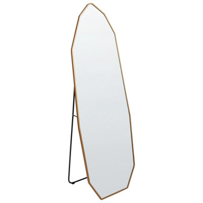 Metal Standing Mirror 49 x 165 cm Gold TARTAS