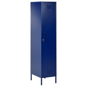 Metal Storage Cabinet Navy Blue FROME