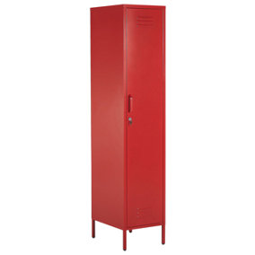 Metal Storage Cabinet Red FROME