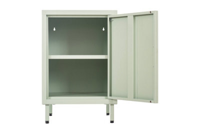 Metal Storage Locker Sage Green 40x40x60cm Flat Pack