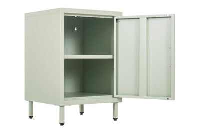 Metal Storage Locker Sage Green 40x40x60cm Flat Pack