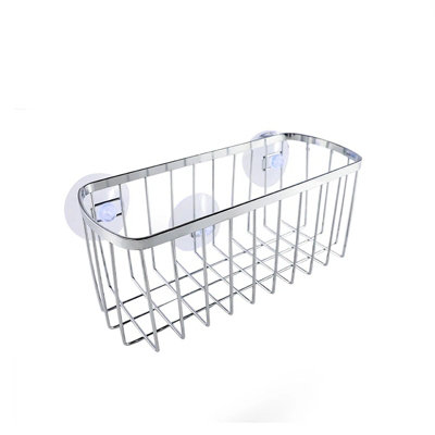 Metal Suction Chrome Storage Basket
