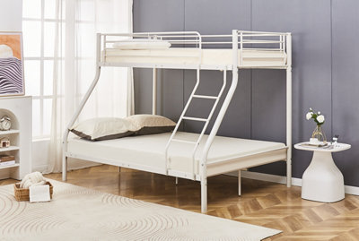 White metal triple bunk on sale bed