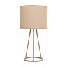 Metal Tripod With Ring Table Lamp Natural