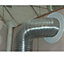Metal Ventilation Ducting Pipe Wall Plate Spigot White 100mm Diameter