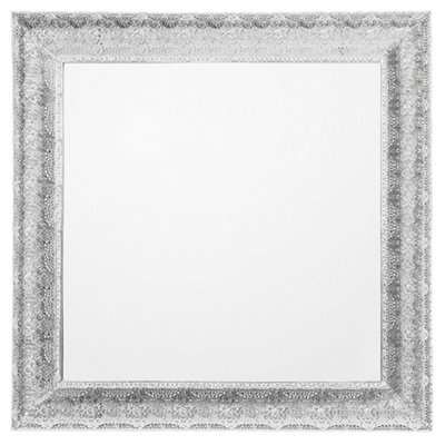 Metal Wall Mirror 65 x 65 cm Silver CAVAN