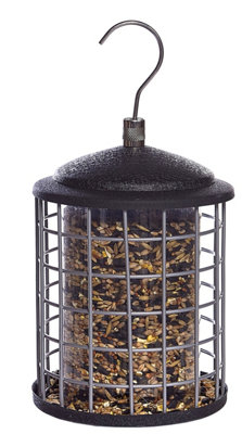 Metal Wild Bird Seed Feeder Squirrel Proof Blocking Protection Guard Steel Cage holds 800g bird seeds - 3
