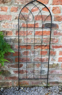 Metal Wire Black Trellises Support Frame for Climbing Flowers and Plants Set of 2