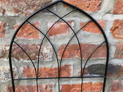 Metal Wire Black Trellises Support Frame for Climbing Flowers and Plants Set of 2 - 3