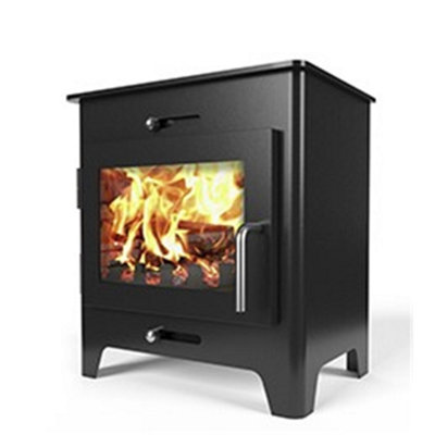 Metallic Black 5kw DEFRA Wood Burning Stove - 3