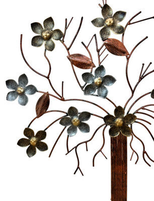 Metallic Cherry Blossom Apple Blossom Tree Wall Art