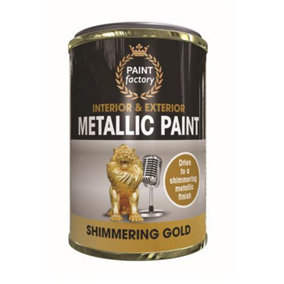 Metallic Gold Paint 300ML (Tin) - Pack of 2