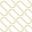 Metallic Gold White Linear Curve Wavey Lines Minimalist Feature Wallpaper
