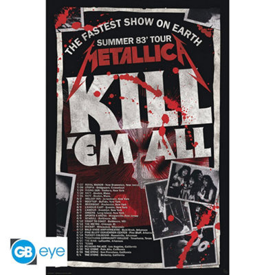 Metallica Kill 'Em All 83 Tour 61 x 91.5cm Maxi Poster