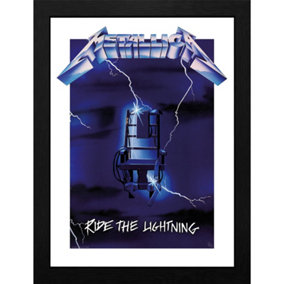 Metallica Ride the Lightning 30 x 40cm Framed Collector Print