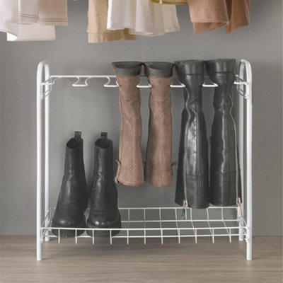 Metaltex 2-Tier Boot Holder Rack - White