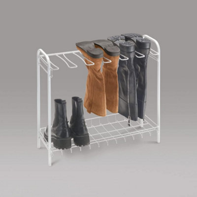 Metaltex 2-Tier Boot Holder Rack - White