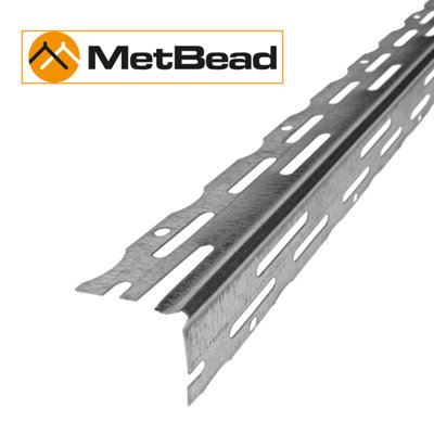 MetBead Galvanised Thin Coat Angle Bead 2.7m Pack of 50