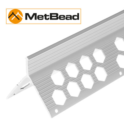 MetBead PVC Angle Bead 15mm x 2.5m Pack of 34