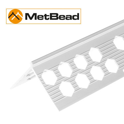 MetBead PVC Angle Bead 4mm x 2.5m Pack of 50