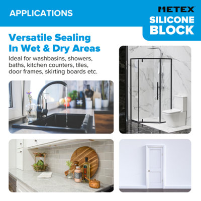Metex Silicone Block Professional Silicone Sealant Finishing Tool