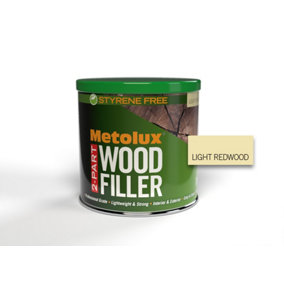 Metolux 2 Part Styrene Free Wood Filler 770ml - Redwood