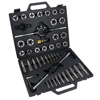 Metric 45pc large Tap And Die Set Rethreading / Rethreader Tool M6 to M24