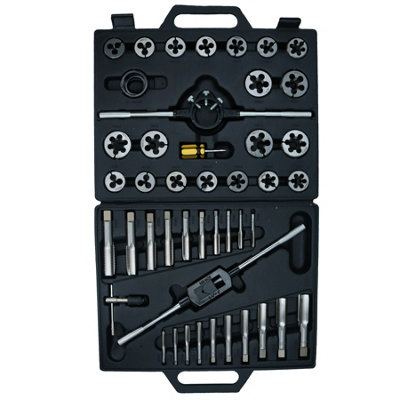 Metric 45pc large Tap And Die Set Rethreading / Rethreader Tool M6 to M24