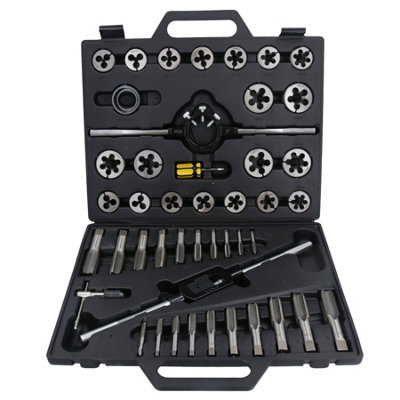 Metric 45pc large Tap And Die Set Rethreading / Rethreader Tool M6 to M24