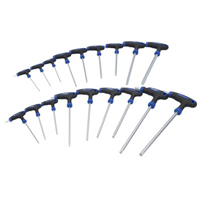 Metric Allen Hex Key + Torx Star T Bar Sets 2 - 10mm T10 - T50 18pc