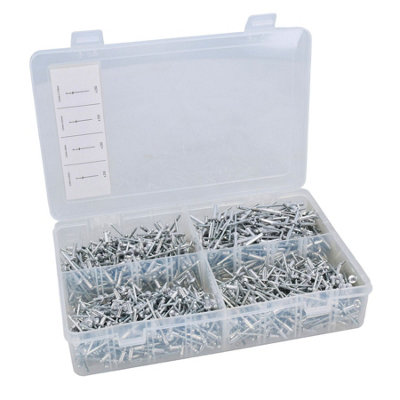 Metric Aluminium Blind Pop Pot Rivets Assortment Set Fasteners Fastening 1000pc Price Comparisons | Compare The Build
