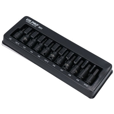 3mm 3/8 Drive Long Ball Ended Hex Allen Key Socket Bit 85mm Deep Reach Cr V~5056316320788 01c Mp