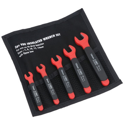 Metric MM Insulated VDE Spanner Set 5pc 7mm - 14mm GS Approved to 1000 V