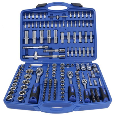 Metric MM Superlock Socket And Accessory Set Mixed Drive 1/4 3/8 1/2 171pc